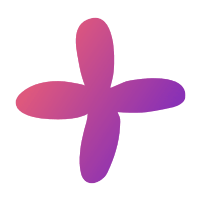 Organic Shape Flower 5 Element from Gradient Shapes Set