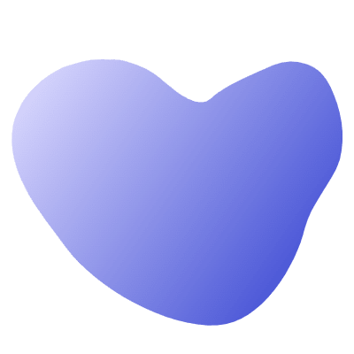 Organic Shape Heart 2 Element from Gradient Shapes Set