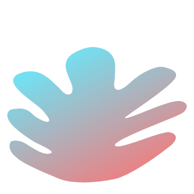 Organic Shape Leaves 9 Element from Gradient Shapes Set