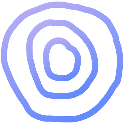 Organic Shape Spiral 7 Element from Gradient Shapes Set