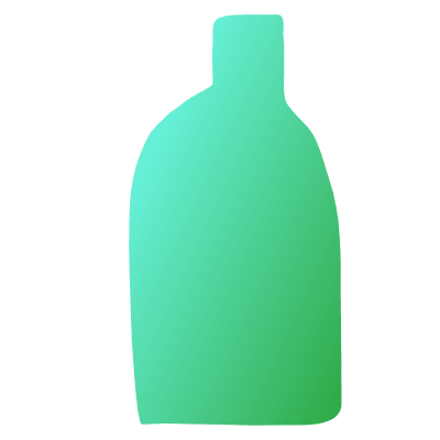 Organic Shape Vase 1 Element from Gradient Shapes Set