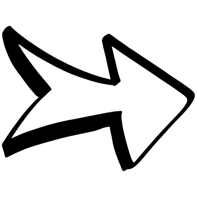 Big Outline Right Arrrow Element from Beveled Scribbles Set