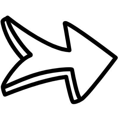 Big Outline Right Arrrow Element from Variable Scribbles Set