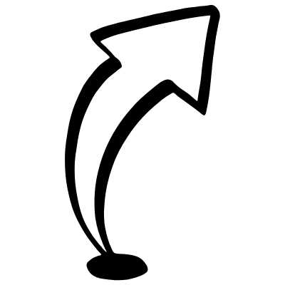 From Starting Point Outline Arrow Element from Beveled Scribbles Set