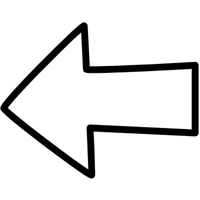 Outline Left Arrow Element from Variable Scribbles Set