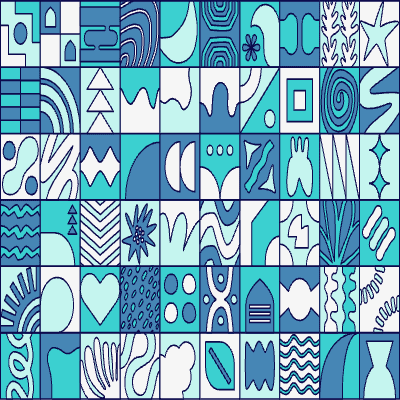 Tile Background 14 Outlined Element from Tiled Backgrounds Set