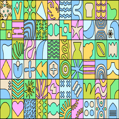 Tile Background 20 Outlined Element from Tiled Backgrounds Set