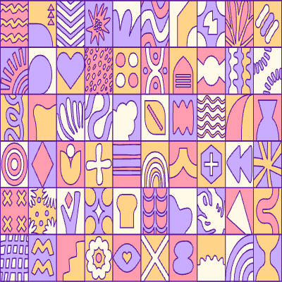 Tile Background 25 Outlined Element from Tiled Backgrounds Set