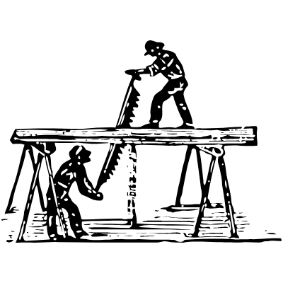 Carpenter Element from Vintage Illustrations Set