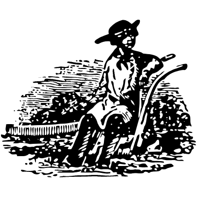 Farmer 1 Element from Vintage Illustrations Set