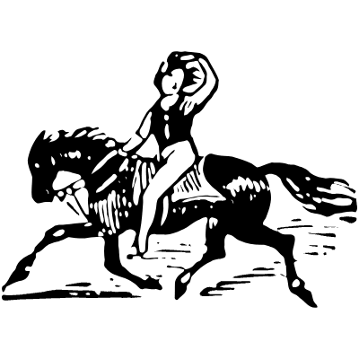 Horseman 2 Element from Vintage Illustrations Set