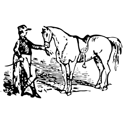 Horseman 4 Element from Vintage Illustrations Set