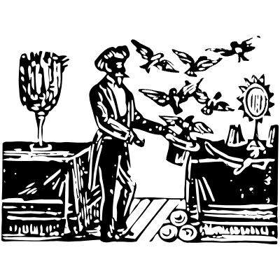 Magician Element from Vintage Illustrations Set