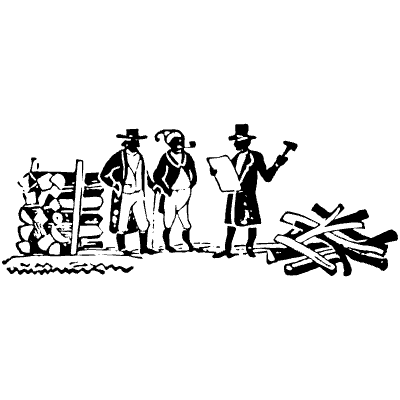 Timber Merchant Element from Vintage Illustrations Set