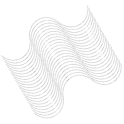 Ribbon 10 Element from 3D Motifs (Wireframe) Set