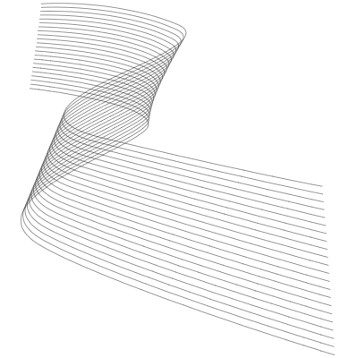 Ribbon 3 Element from 3D Motifs (Wireframe) Set