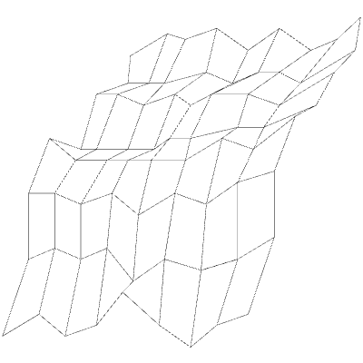 Ribbon 9 Element from 3D Motifs (Wireframe) Set