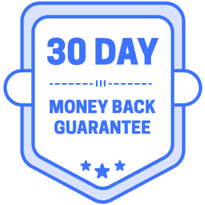 30 Day Money Back Guarantee Bookmark Element from Vector Badges Set