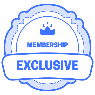 Exclusive Membership Crown Element from Vector Badges Set