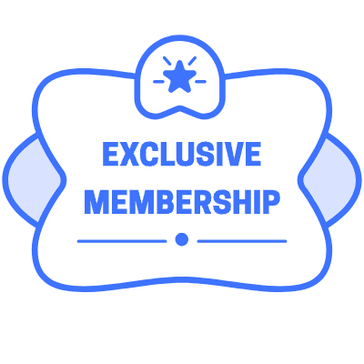 Exclusive Membership Star Element from Vector Badges Set
