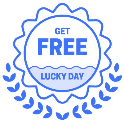 Get Free Lucky Day Award Element from Vector Badges Set