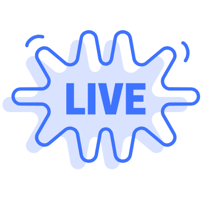 Live Splash Element from Vector Badges Set
