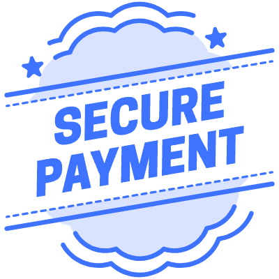 Secure Payment Star Element from Vector Badges Set