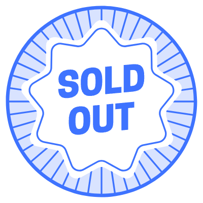 Sold Out Circle Element from Vector Badges Set