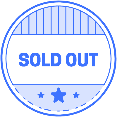 Sold Out Star Circle Element from Vector Badges Set