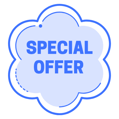 Special Offer Flower Element from Vector Badges Set
