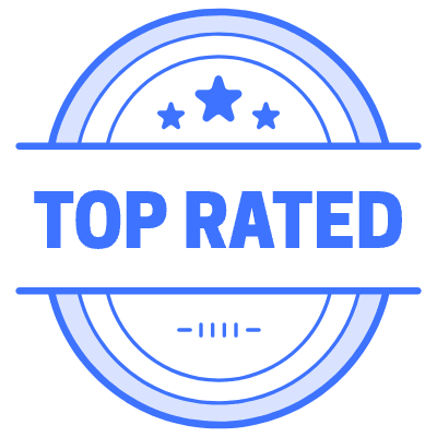 Top Rated Star Oval Element from Vector Badges Set