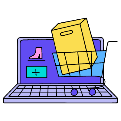 E Commerce Add Product Illustration from Dhaka Set