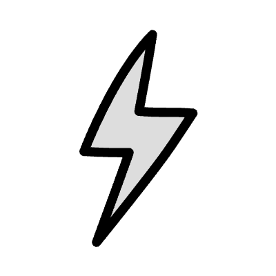 Abstract Flash Sparkle Filled 1 Element from Variable Scribbles Set