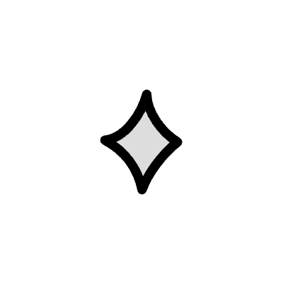 Abstract Star Wink Sparkle Filled 2 Element from Variable Scribbles Set