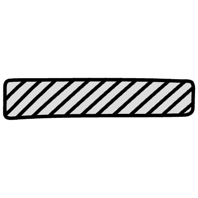 Censorship Horizontal 1 Element from Variable Scribbles Set