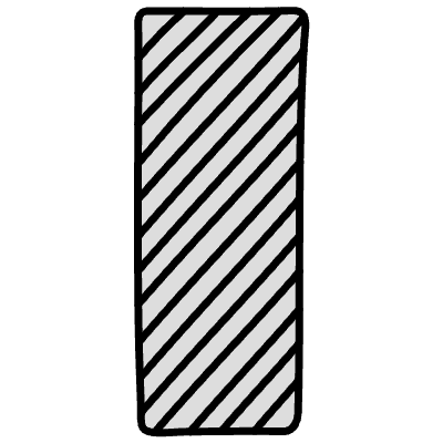 Censorship Vertical Element from Variable Scribbles Set