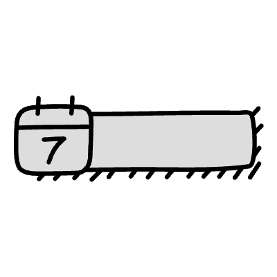 Filled Date Element from Variable Scribbles Set