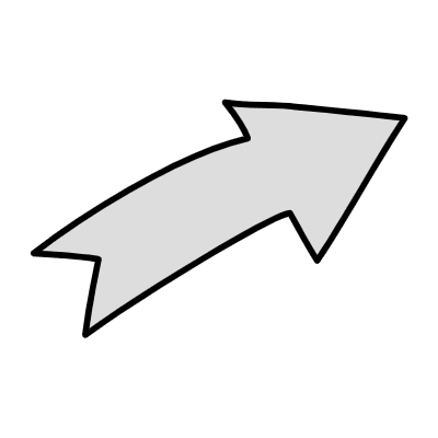 Filled Arrow Thick 2 Element from Variable Scribbles Set