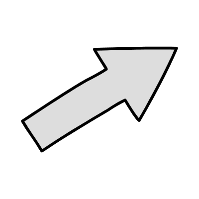 Filled Arrow Thick 3 Element from Variable Scribbles Set