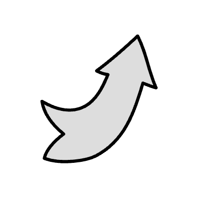 Filled Arrow Thick Ribbon Element from Variable Scribbles Set