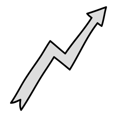 Filled Arrow Thick Zigzag 2 Element from Variable Scribbles Set