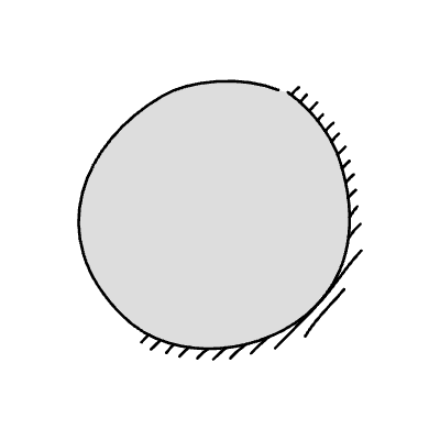 Chat Bubble Circle Plain Shadow Filled Element from Variable Scribbles Set