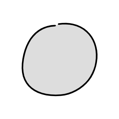 Chat Bubble Circle Small Plain Filled Element from Variable Scribbles Set