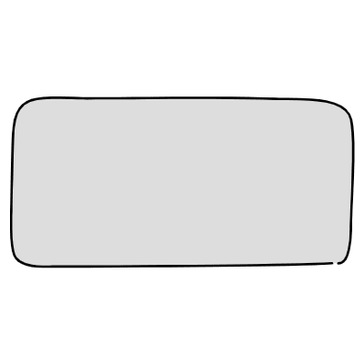 Chat Bubble Horizontal Plain Filled Element from Variable Scribbles Set