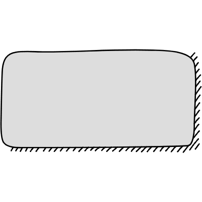 Chat Bubble Horizontal Plain Shadow Filled Element from Variable Scribbles Set