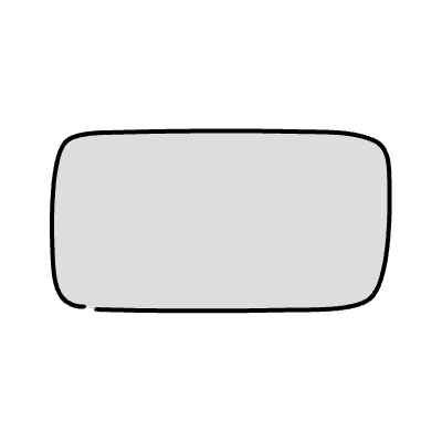 Chat Bubble Horizontal Small Plain Filled Element from Variable Scribbles Set
