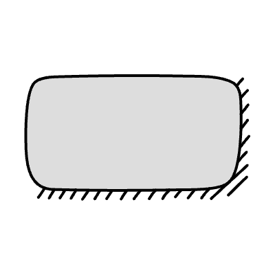 Chat Bubble Horizontal Small Plain Shadow Filled Element from Variable Scribbles Set