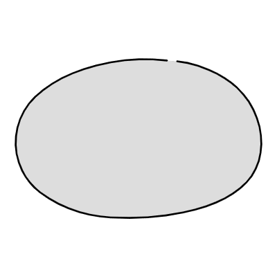Chat Bubble Oval Plain Filled Element from Variable Scribbles Set