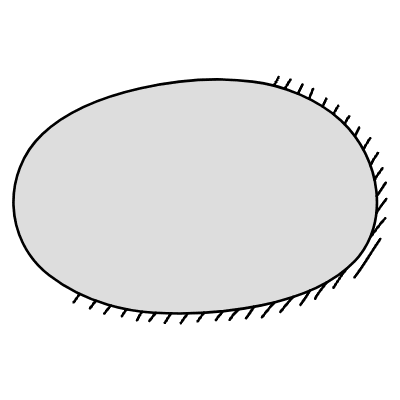 Chat Bubble Oval Plain Shadow Filled Element from Variable Scribbles Set