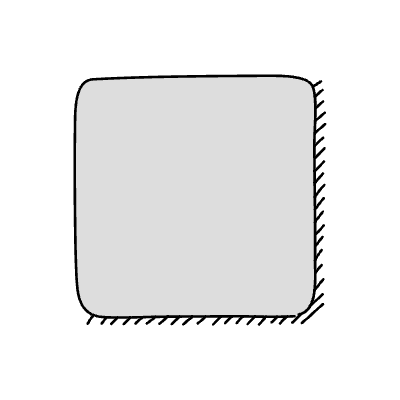 Chat Bubble Square Plain Shadow Filled Element from Variable Scribbles Set